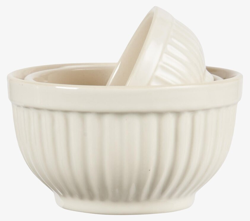 Skålset Mini Mynte Butter Cream från IB Laursen i keramik