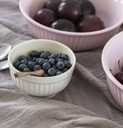 Skålset Mini Mynte Butter Cream från IB Laursen på linneduk