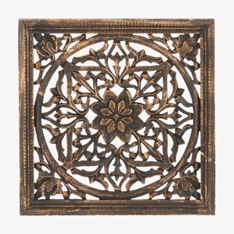 Väggdekoration Carve Svart/Guld XS från Affari