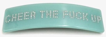 Hårspänne - Cheer The Fuck Up från Ella Agency, mintgrön