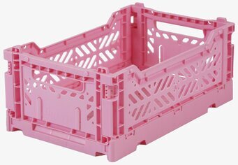 Förvaringsback Mini Baby Pink från Aykasa på vit bakgrund
