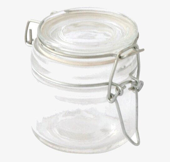 Glasburk Patentlock XS från Strömshaga i klart glas