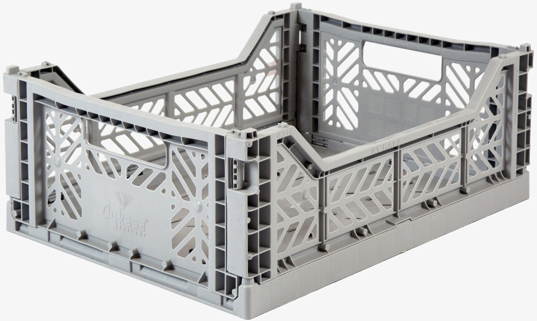 Förvaringsback Midi Grey från Aykasa med ventilationssidor