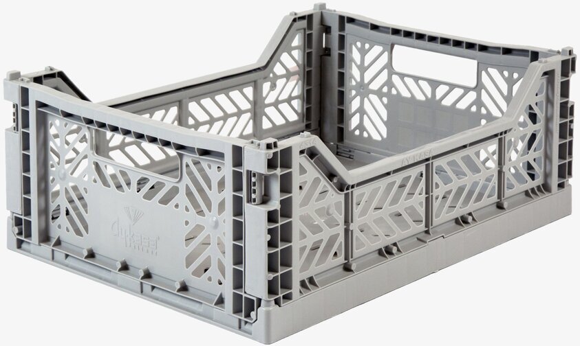 Förvaringsback Midi Grey från Aykasa med ventilationssidor