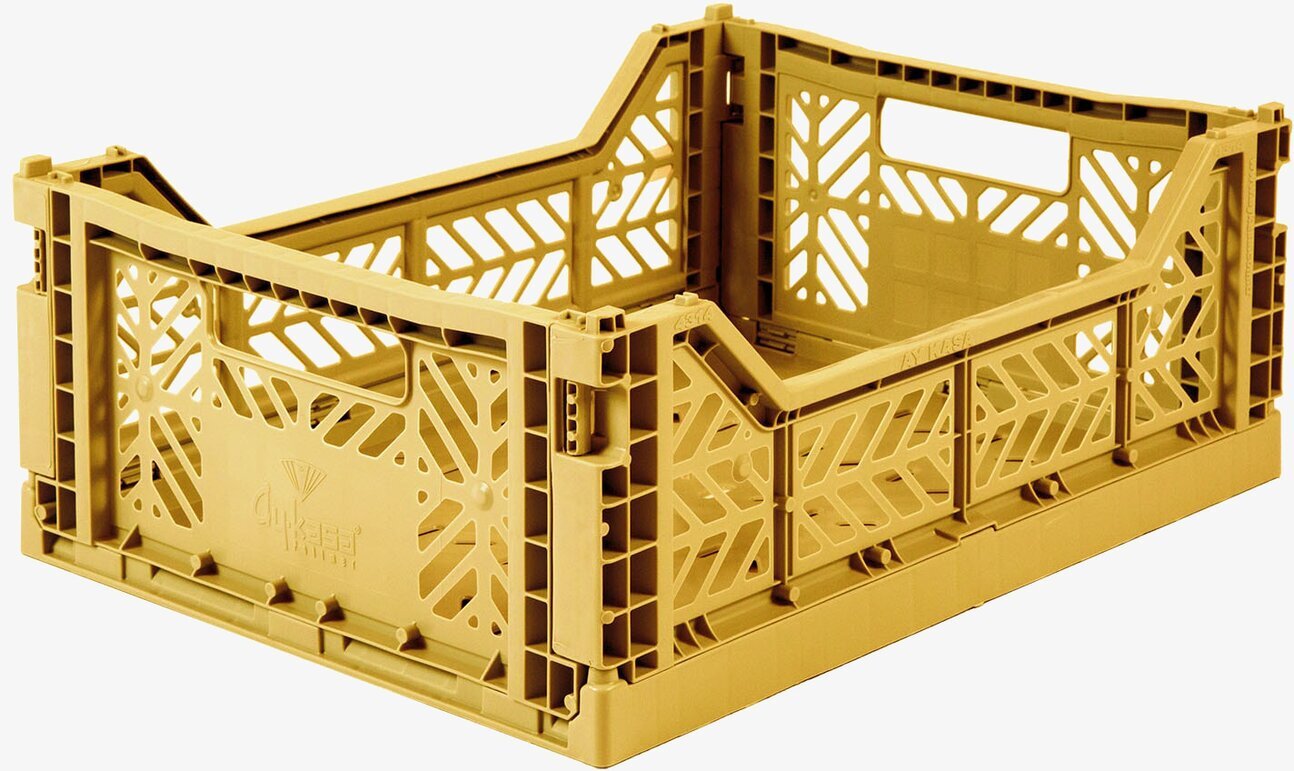 Förvaringsback Midi Gold från Aykasa i robust plast