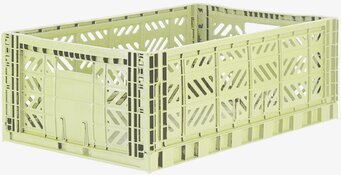 Förvaringsback Maxi Melon från Aykasa i melonfärgad plast