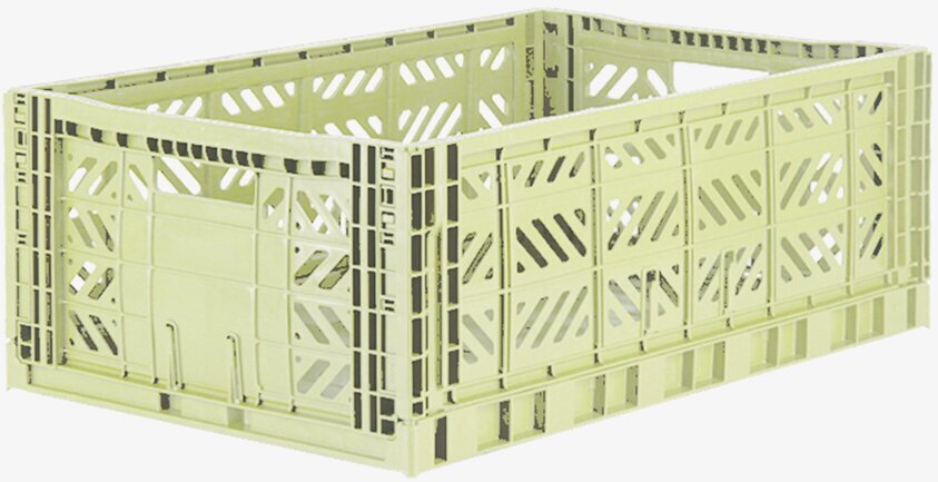 Förvaringsback Maxi Melon från Aykasa i melonfärgad plast