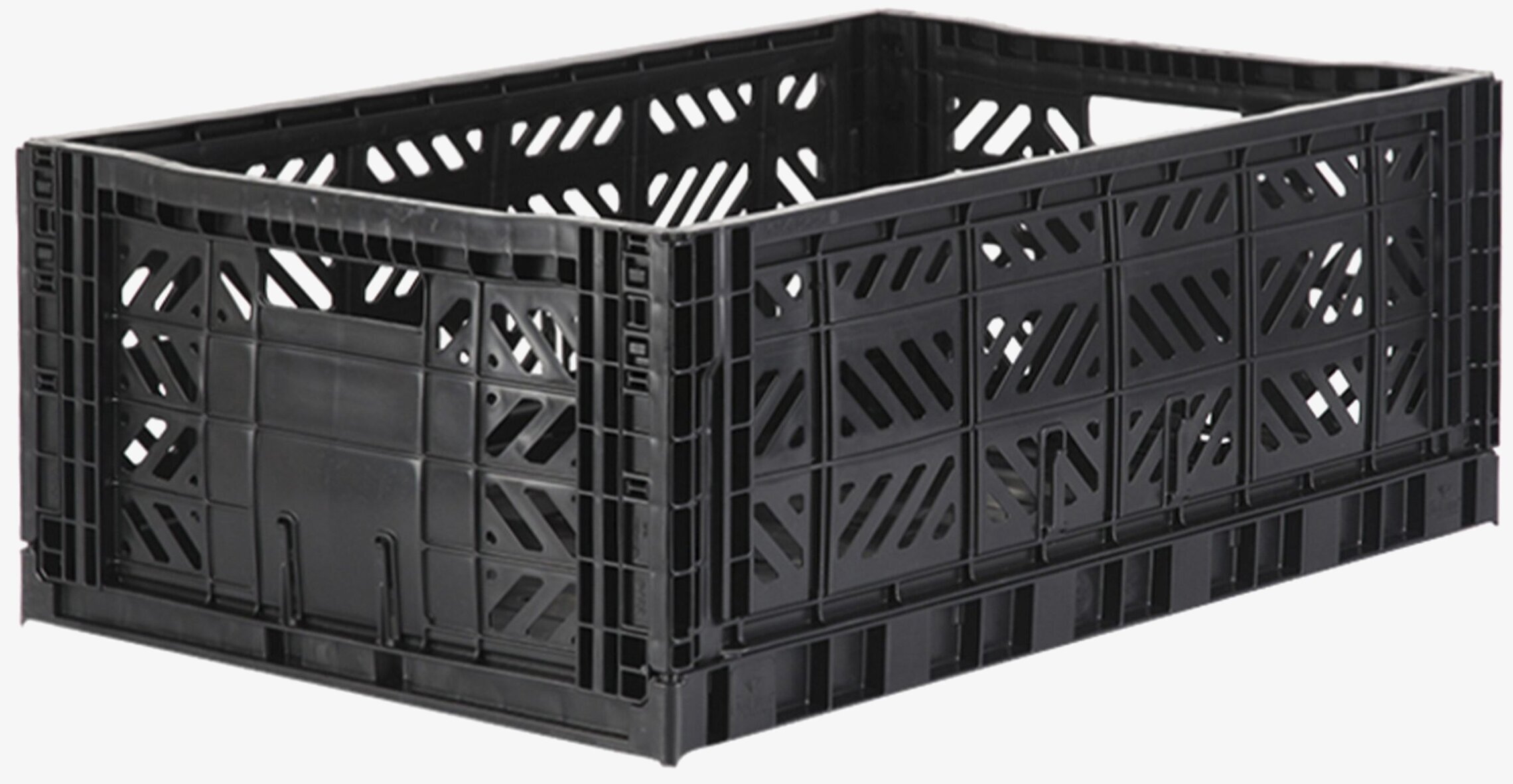 Förvaringsback Maxi Black från Aykasa i svart plast