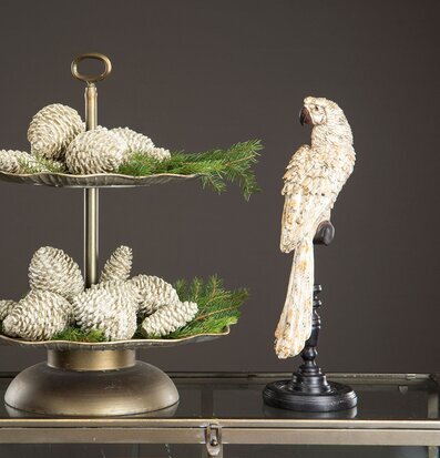 Papegoja Stativ Shabby Creme från A Lot Decoration