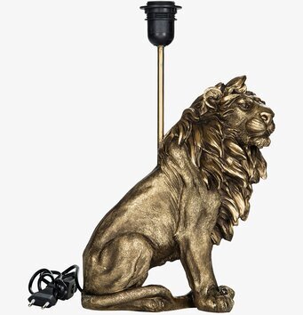 Lampa Lejon Mörkguld från A Lot Decoration i sittande position