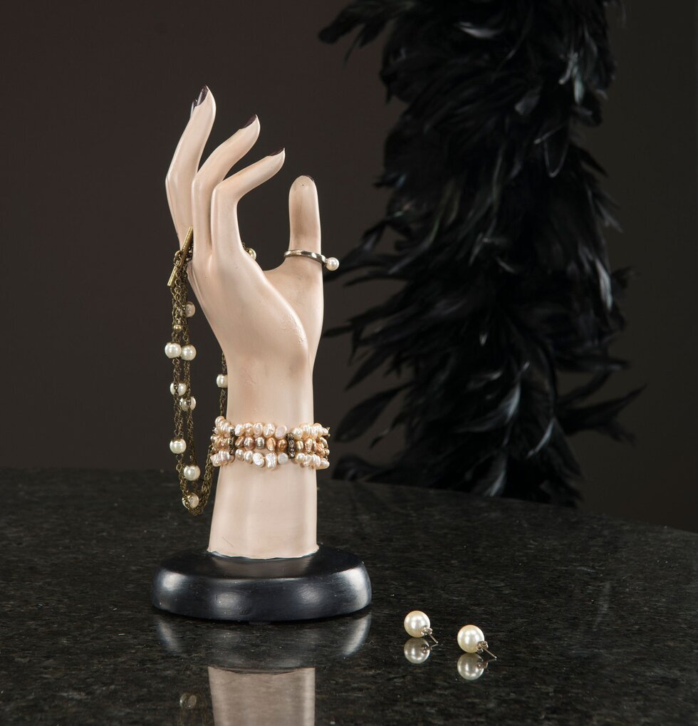 Smyckeshängare Hand från A Lot Decoration med pärlsmycken