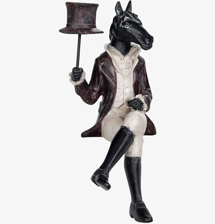 Staty Häst Med Kavaj från A Lot Decoration, elegant prydnad
