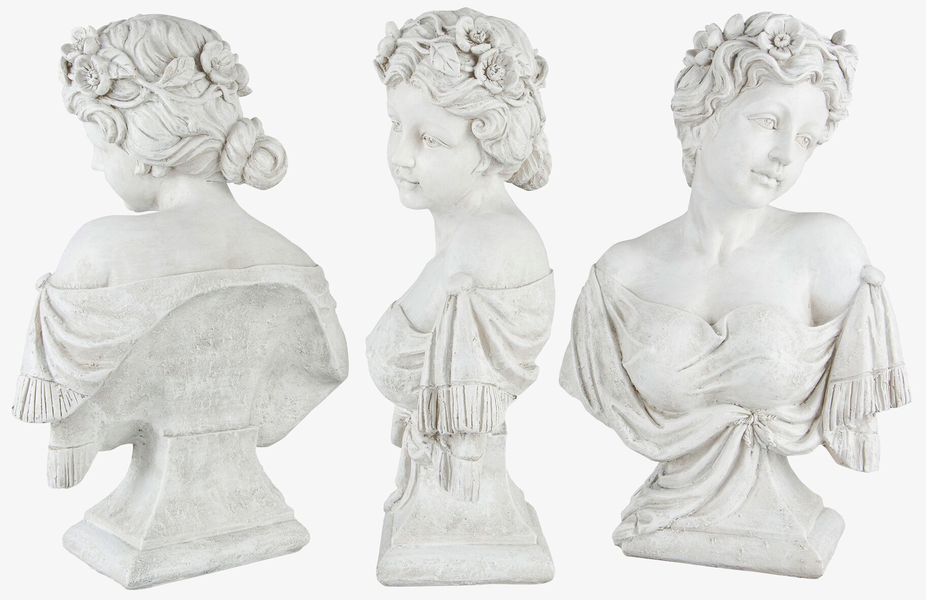 Byst Sarah Vit från A Lot Decoration i klassisk skönhet