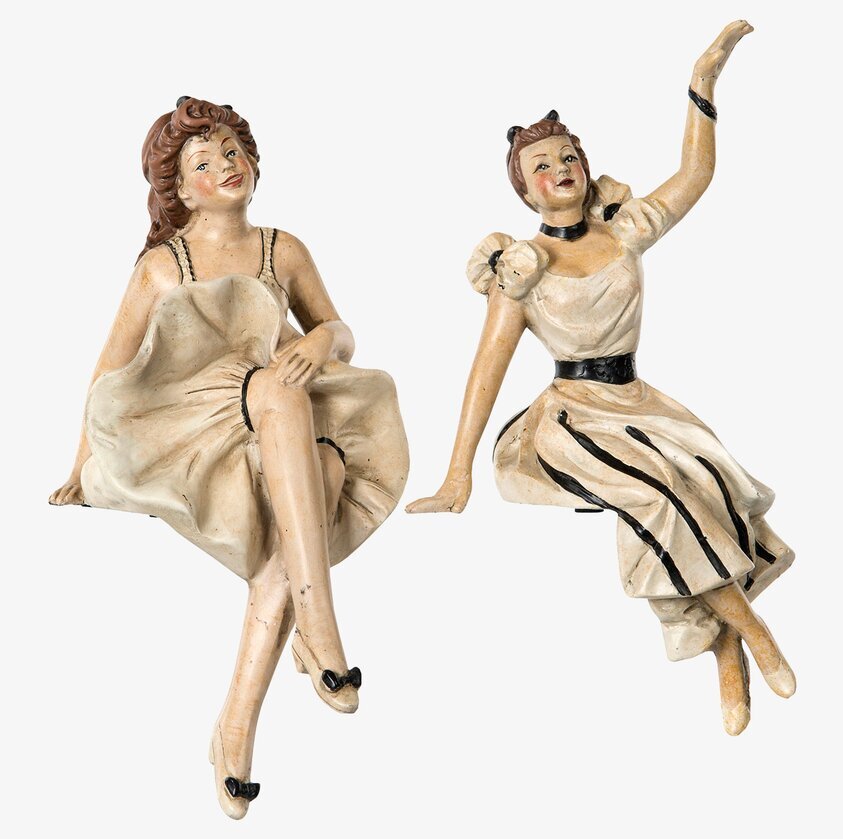 Dam Burlesk från A Lot Decoration, vintageinspirerade figurer