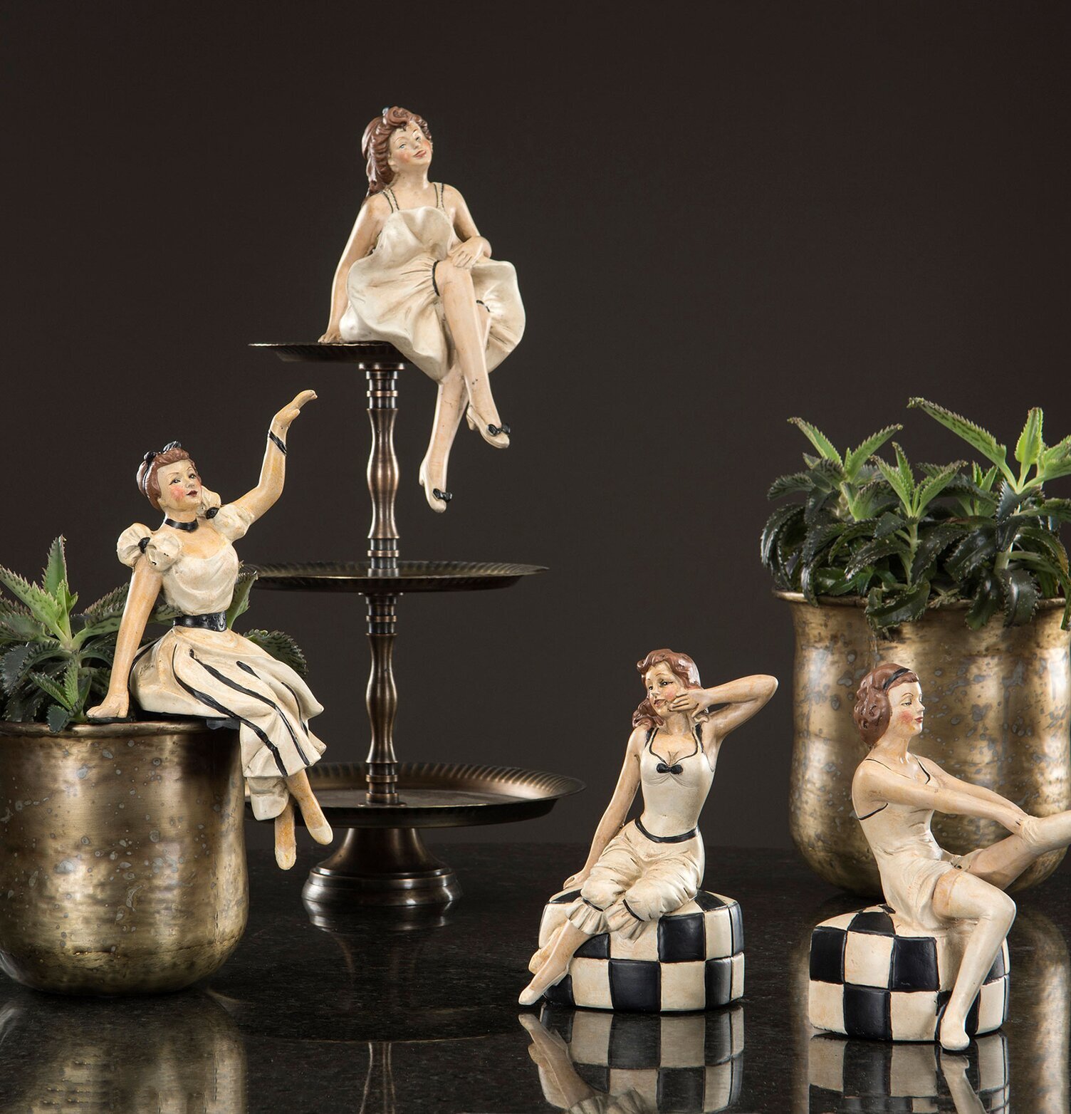 Dam Burlesk från A Lot Decoration, charmiga prydnadsfigurer
