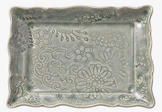 Appetizer Delikatessfat Antique från Sthål med blommotiv