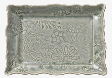 Appetizer Delikatessfat Antique från Sthål med blommotiv