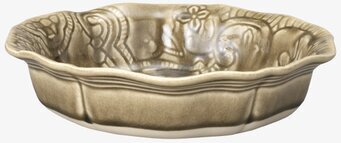 Skål Arabesque Sand från Sthål med intrikat reliefmönster