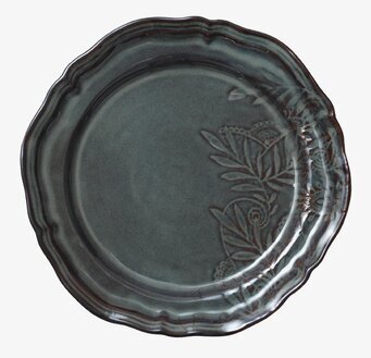 Tallrik Arabesque Fig från Sthål med vågig kant och mönster