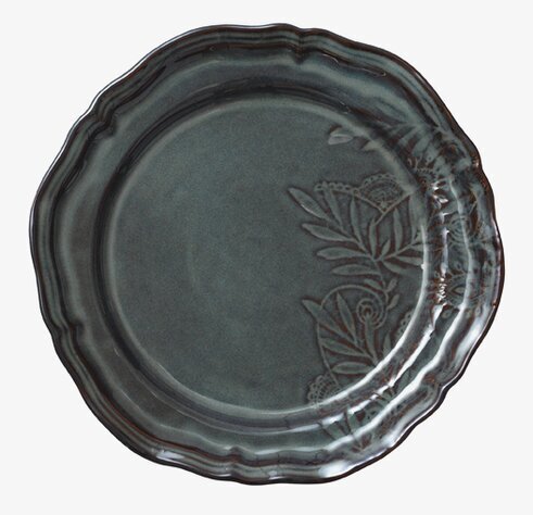 Tallrik Arabesque Fig från Sthål med vågig kant och mönster