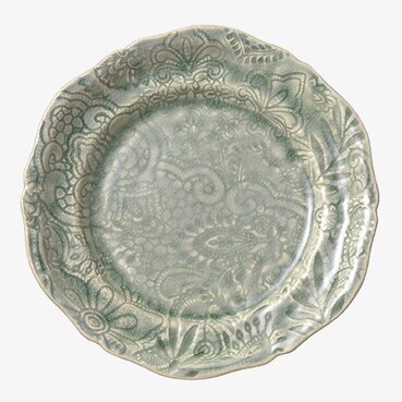 Assiett Arabesque Antique från Sthål med vågig kant och relief