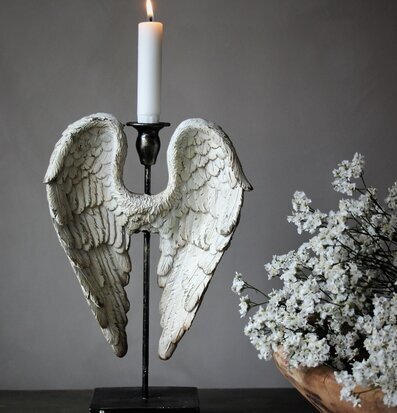 Angelwings Ljusstake Vintage från Majas Cottage på träyta