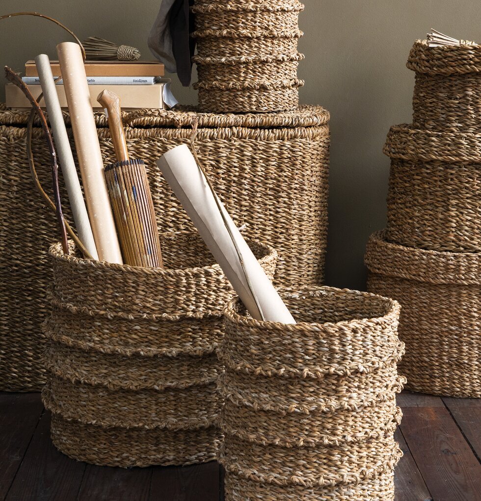 Korgar Set/3 Hogla Frej från Cozy Living på mörkt trägolv