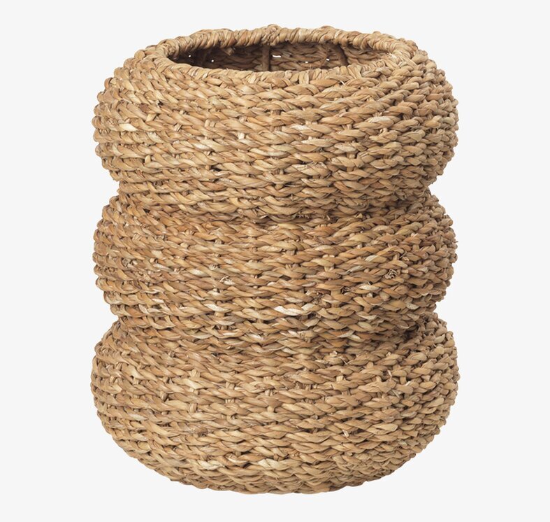 Korg Hogla Villum Bubble Small från Cozy Living i beige-brunt