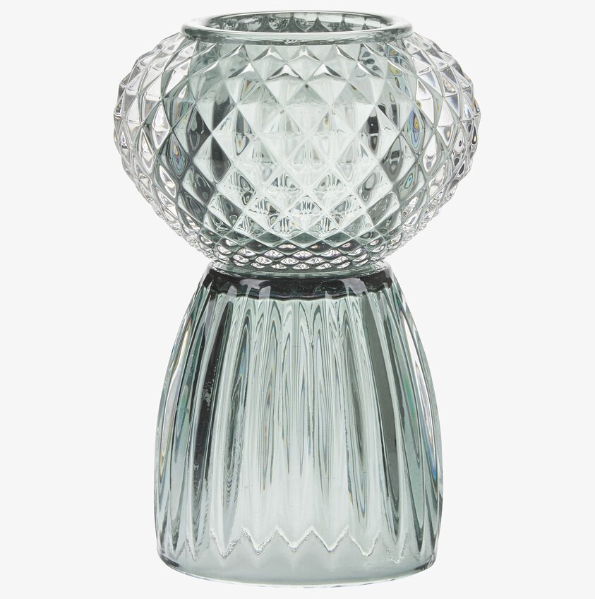 Ljushållare Grön/Blå från Bahne med geometriskt mönster