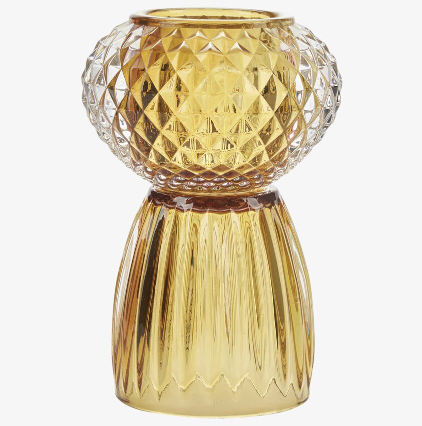 Ljushållare Gul från Bahne med geometrisk design