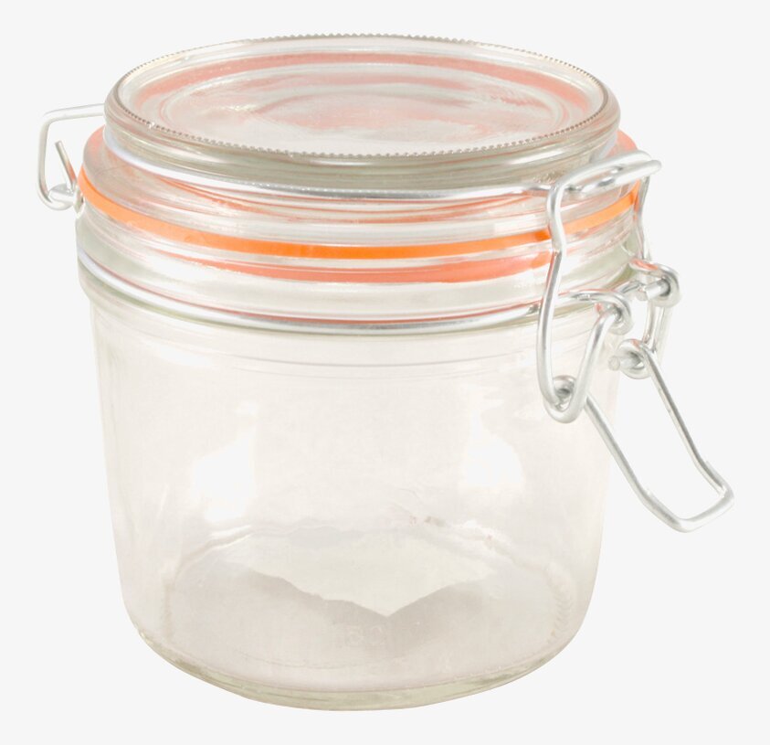 Glasburk Patentlock M från Strömshaga med metallclips