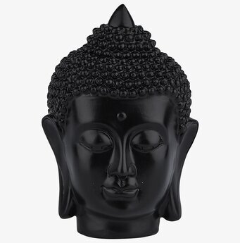Dekoration Buddha Svart från Bahne med glänsande yta