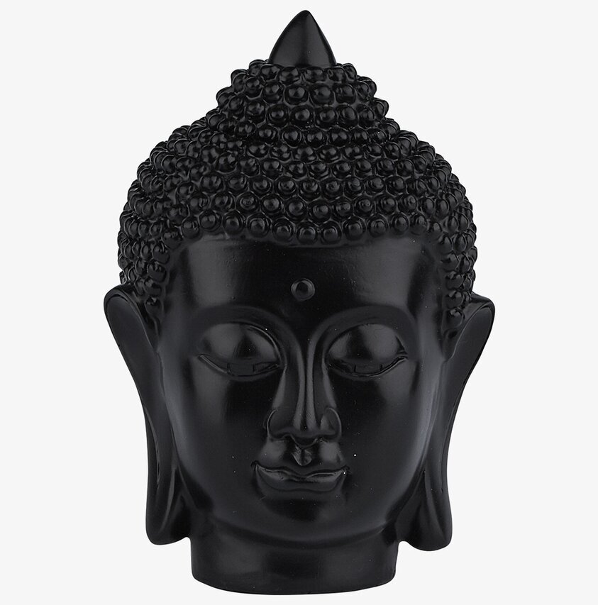 Dekoration Buddha Svart från Bahne med glänsande yta