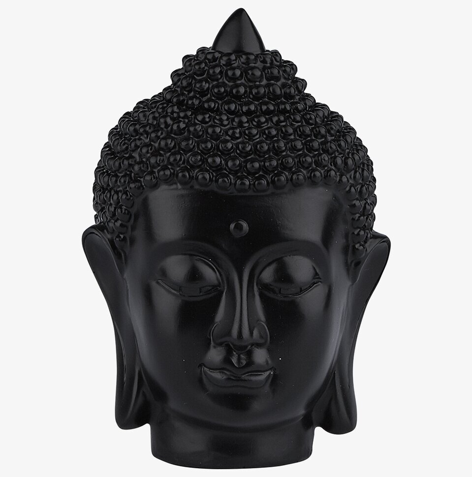 Dekoration Buddha Svart från Bahne med glänsande yta