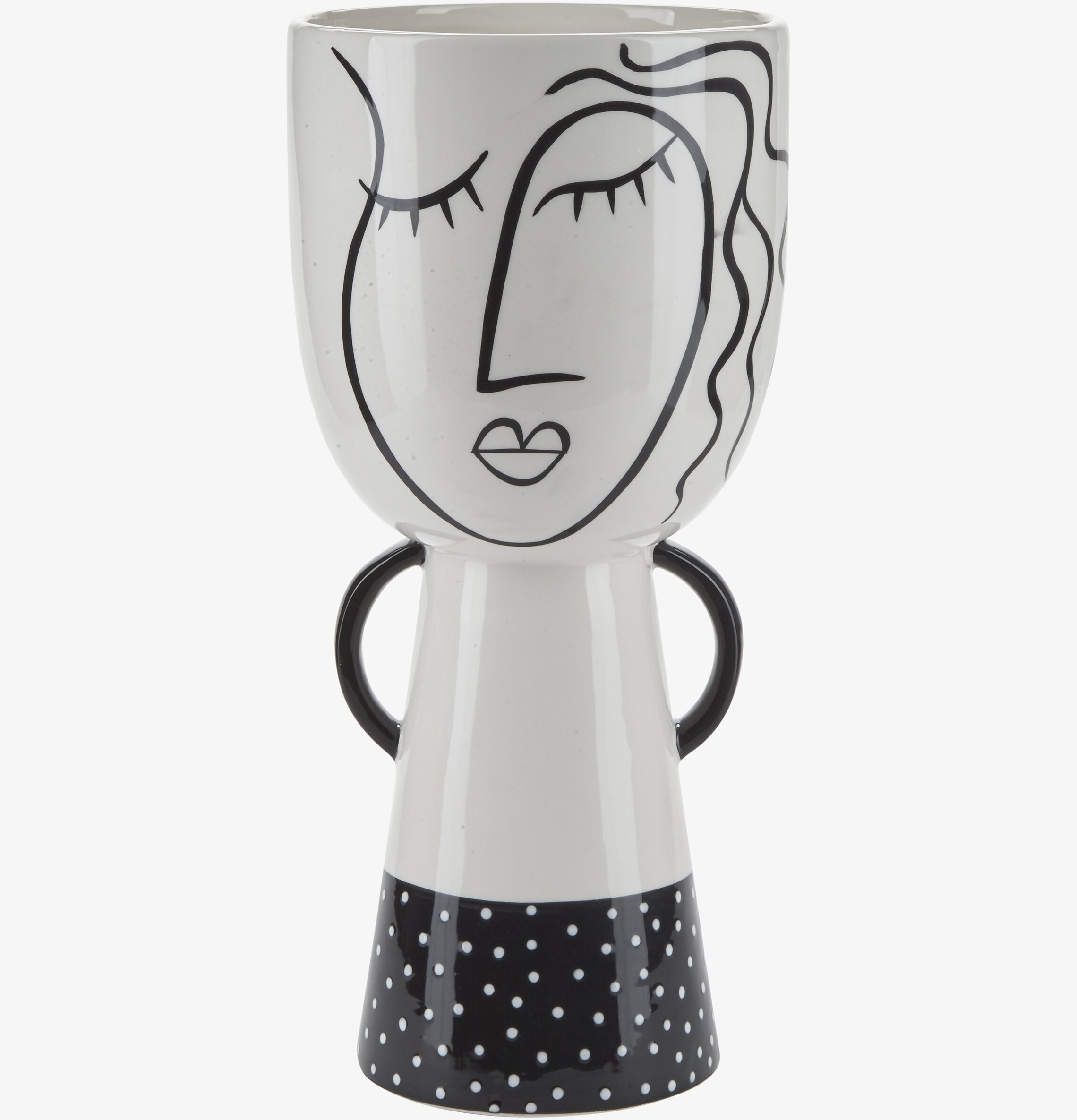 Vas Face Large från Bahne med konstnärligt ansiktsmotiv