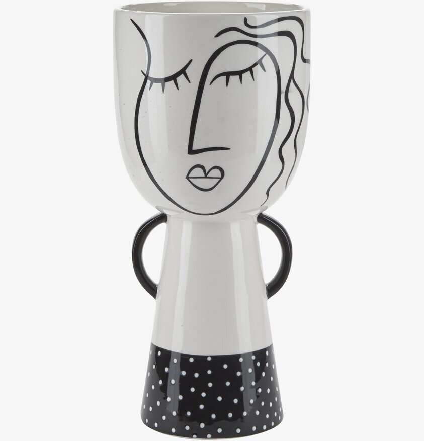 Vas Face Large från Bahne med konstnärligt ansiktsmotiv