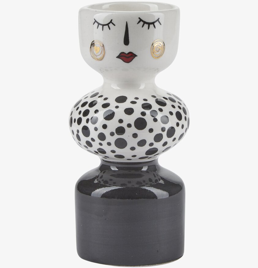 Ljushållare Ansikte Svart/Vit från Bahne mot ljus bakgrund