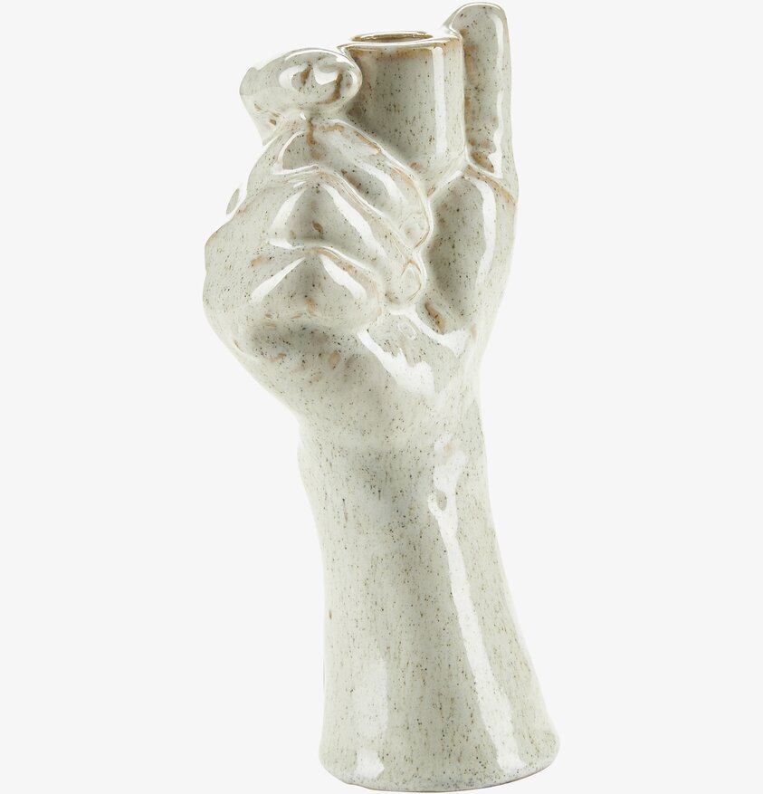 Ljushållare Hand från Bahne i glaserad keramik, handformad