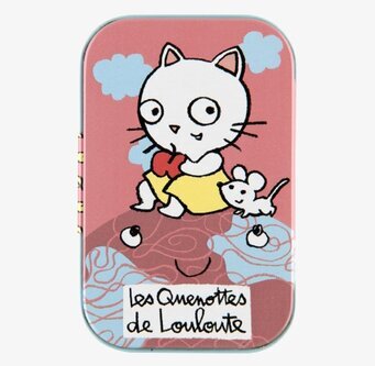 Plåtburk Mjölktänder från Derriére la porte med kattmotiv