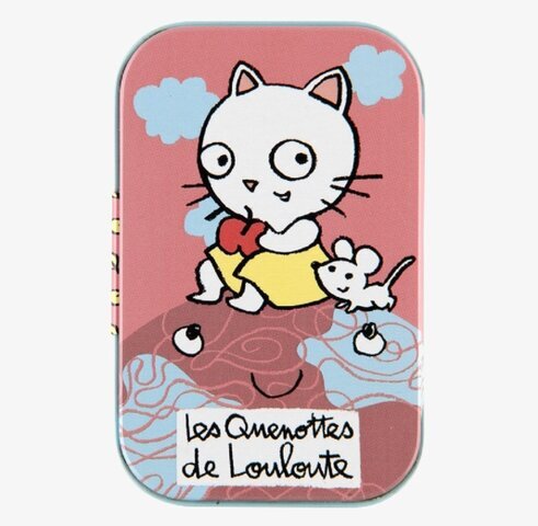 Plåtburk Mjölktänder från Derriére la porte med kattmotiv