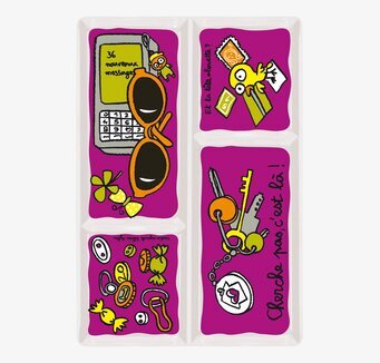 Keramikfat med fack från Derriére la porte med fyra fack