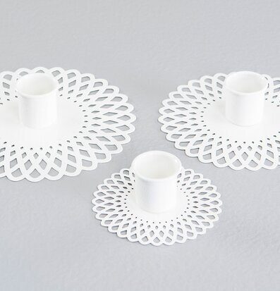 Ljushållare Doris Emalj Vit från A Lot Decoration