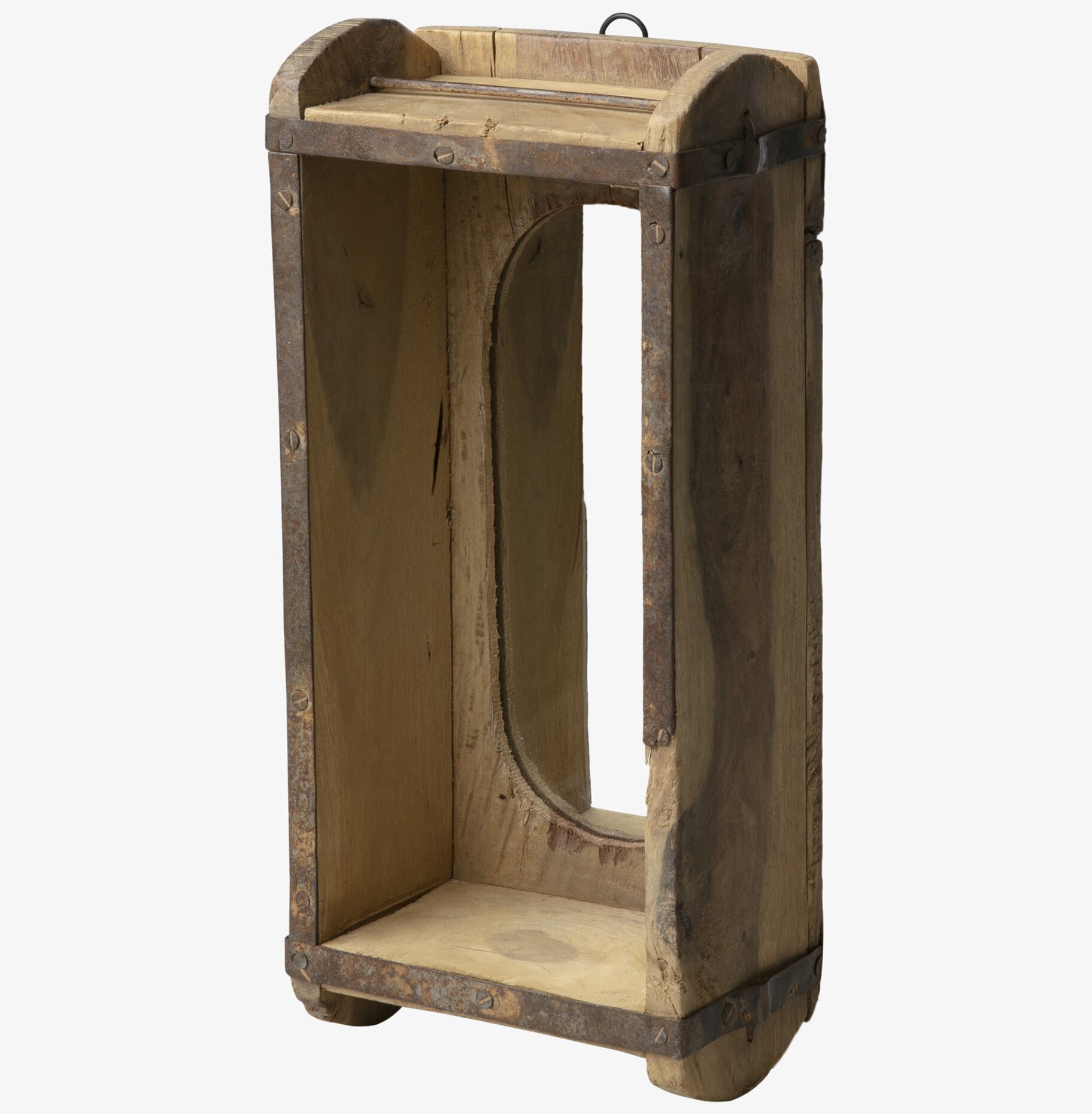 Trälåda Spegel Treasure från Affari med rustik design