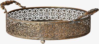 Chantal Fat Guld S från Affari med detaljerat blommönster