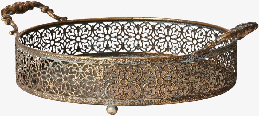 Chantal Fat Guld S från Affari med detaljerat blommönster