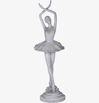 Ballerina Antikgrå från Chic Antique i elegant danspose