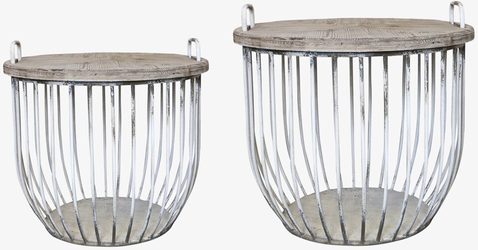 Soffbord Set/2 Antikvit från Chic Antique i rustik design