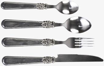 Bestick 16 delar - Antikgrå från Chic Antique med ornament