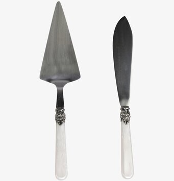 Tårtbestick - Antik Pärlemor från Chic Antique, två delar