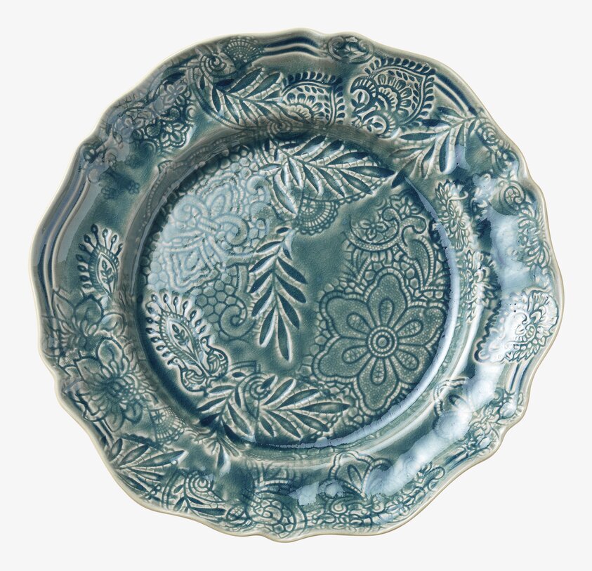 Fat Arabesque Ocean från Sthål med blågrön arabesk design